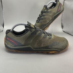 Merrell Trail Glove 5 Shoes Mens Size 8 Green Barefoot Vibram Minimalist Running